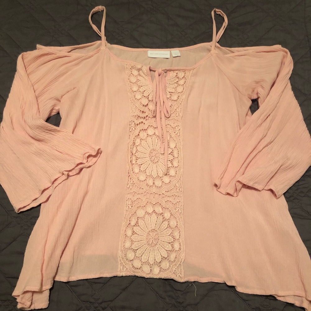 New York and company off the shoulder top